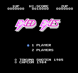 Exed Exes (Japan) Title Screen